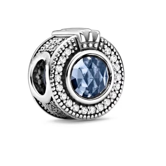 925 Sterling Silver Crown Charm - Picture 1 of 8
